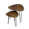 Salontafel set van 2 - Mango driehoek