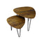Salontafel set van 2 - Mango driehoek