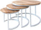 Salontafel Set van 3 - Industriële Salontafelset Erjan - Wit