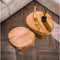 Salontafel Sleek set van 2 mangohout - zandkleur