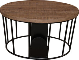 Salontafel Suzy met tijdschriftenhouder 90 cm | Moods