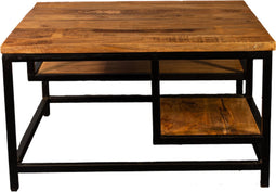 Salontafel Veerle Mangohout 60x60x47 cm - Naturel