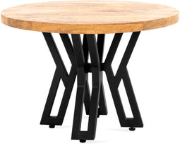 Salontafel Yana Rond mangohout 80 cm - Naturel