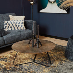 Salontafels rond - Salontafel Kate - Salontafel goud 60 cm