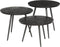 Salontafels set van 3 - Zwart - 50 x 50 x 50 / 50 x 50 x 43 / 50 x 50 x 35 cm