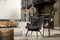 Salontafelset pool van 2 aluminium antique goud&mat zwart