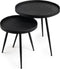 Salontafelset rond van 2, Lava, B340 zwart