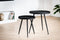 Salontafelset rond van 2, Lava, B340 zwart