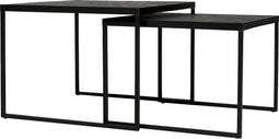 Salontafelset van 2, Black Stack, B340 zwart