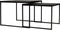 Salontafelset van 2, Black Stack, B340 zwart
