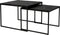 Salontafelset van 2, Black Stack, B340 zwart