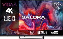 Salora FOD43UV - 43 Inch - Smart TV - 4K Ultra HD - 2023 - VIDAA - Smart 43 inch tv
