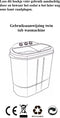 Salora MINIWASHING3TWIN - Mini Wasmachine - Kleine Wasmachine - 3,6 kg - 1300 RPM