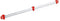 Toolflex Bezemhouder - Tuingereedschap Ophangsysteem - Aluminium rail 94 cm - 5 houders - Rood