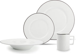 Salt&Pepper Contour Wit - Serviesset