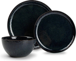 Salt&Pepper Saffier Mielo - Serviesset - 4 Persoons - 12 Delig - Blauw/Groen