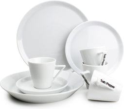 Salt&Pepper Stripeless Serviesset - 20 delig - wit