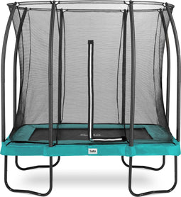 Salta Comfort Edition - Trampoline met veiligheidsnet - 214 x 153 cm - Groen