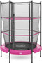 Salta Junior - ø 140 cm - Elastieken veren en veiligheidsnet - Ronde mini trampoline voor binnen en buiten - Kinder trampoline - Roze