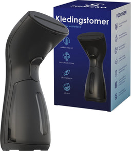 Samako SteamWave Kledingstomer - Krachtige Handstomer - Handstoomreiniger - Stoomstrijkijzer - Compact voor op reis - Zwart