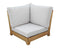 SAMBA LOUNGE CORNER PIECE - WOOD ACACIA TEAK LOOK