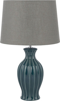 SAMINA - Tafellamp - Grijs - Keramiek