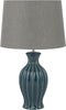SAMINA - Tafellamp - Grijs - Keramiek