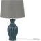 SAMINA - Tafellamp - Grijs - Keramiek