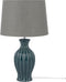 SAMINA - Tafellamp - Grijs - Keramiek