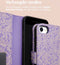 iMoshion Hoesje Geschikt voor iPhone SE (2022) / SE (2020) / 8 / 7 / 6s / 6 Hoesje Met Pasjeshouder - iMoshion Design Bookcase smartphone - Meerkleurig / Purple White Flowers