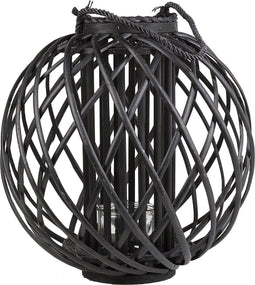 SAMOA - Lantaarn - Zwart - Wilgenhout