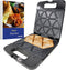 Samosa Maker met gratis recept Ebook– Maak 15 Samosa's in Indiase stijl in minuten met een kookplaat met antiaanbaklaag 220-240V 60Hz 1400W UK-stekker met EU-adapter
