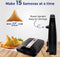Samosa Maker met gratis recept Ebook– Maak 15 Samosa's in Indiase stijl in minuten met een kookplaat met antiaanbaklaag 220-240V 60Hz 1400W UK-stekker met EU-adapter