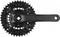 Samox Crankset 152 mm triple 42/32/22 t mat zwart 4 mm
