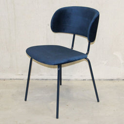 Sample Sale 105 Dining room chair Velvet Dark Blue