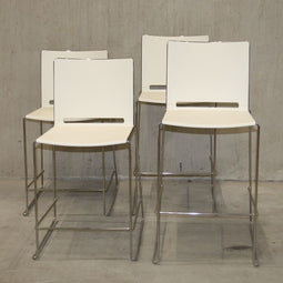 Sample Sale 126 4 pieces Bar stool White