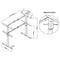 Sample Sale 181 Desk frame adjustable 62-84cm high, excluding BUR.ZIT top