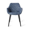 Sample Sale 184 - Dining Chair Boston Vegan Leather - Indigo Dining Chair