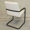 Sample Sale 186 Dining room chair / Meeting chair White Boucle with Black frame