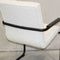 Sample Sale 186 Dining room chair / Meeting chair White Boucle with Black frame