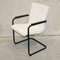 Sample Sale 186 Dining room chair / Meeting chair White Boucle with Black frame