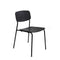Sample Sale 202 Dining chair Wooden Design Bianca - Straight back - Black