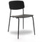 Sample Sale 202 Dining chair Wooden Design Bianca - Straight back - Black