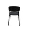 Sample Sale 202 Dining chair Wooden Design Bianca - Straight back - Black