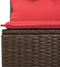 vidaXL - Tuinbank - met - kussens - 3-zits - poly - rattan - bruin