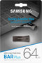 Samsung BAR Plus - USB stick - USB 3.1 - USB A - 64 GB - Titaan grijs