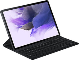 Samsung Bookcover Hoesje Keyboard - Tab S7+ / Tab S7+ FE / S8+ - Zwart