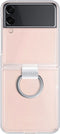 Samsung Clear Cover met Ring - Samsung Galaxy Z Flip4 - Transparant