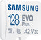 Samsung EVO Plus - Micro SD Kaart - Inclusief SD Adapter - 130 MB/s - 128 GB
