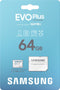 Samsung EVO Plus - Micro SD Kaart - Inclusief SD Adapter - 160 MB/s - 64 GB